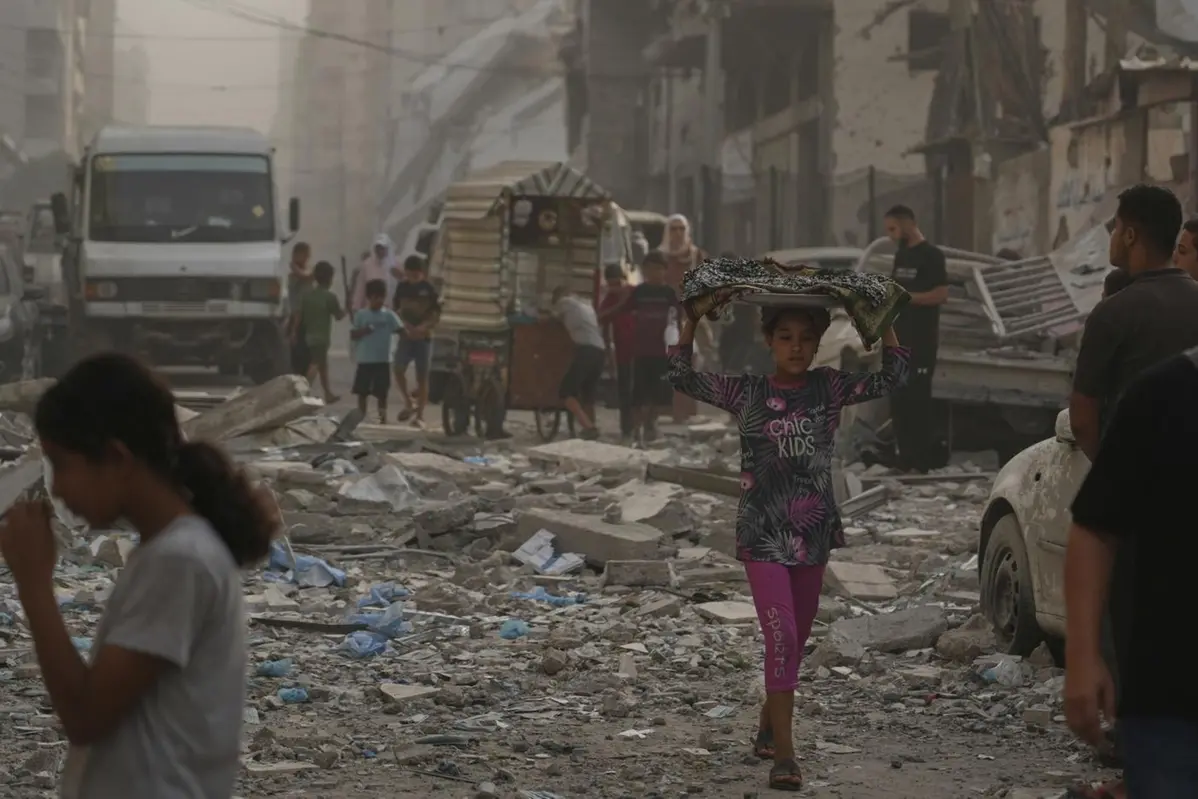 Macerie a Gaza City , APN