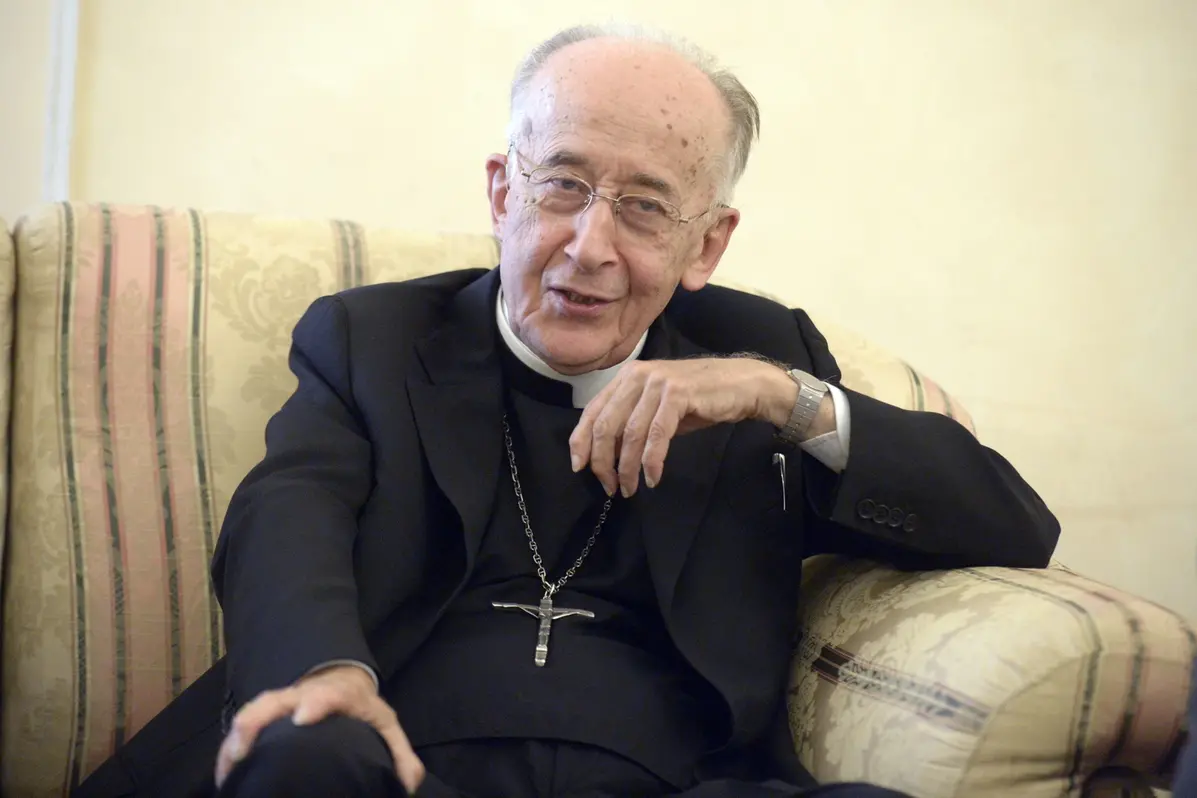 Il cardinale Camillo Ruini , IMAGOECONOMICA