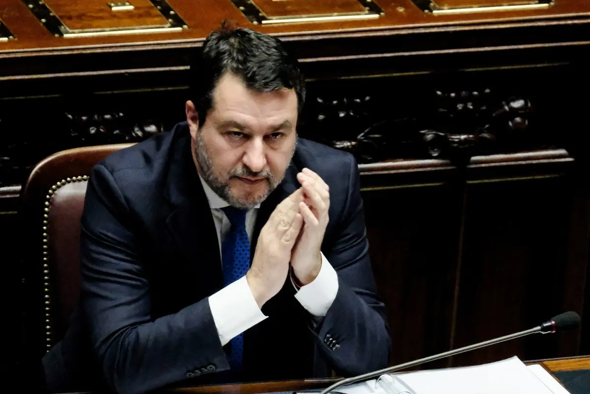 Il ministro dei trasporti e delle infrastrutture Matteo Salvini , LAPRESSE