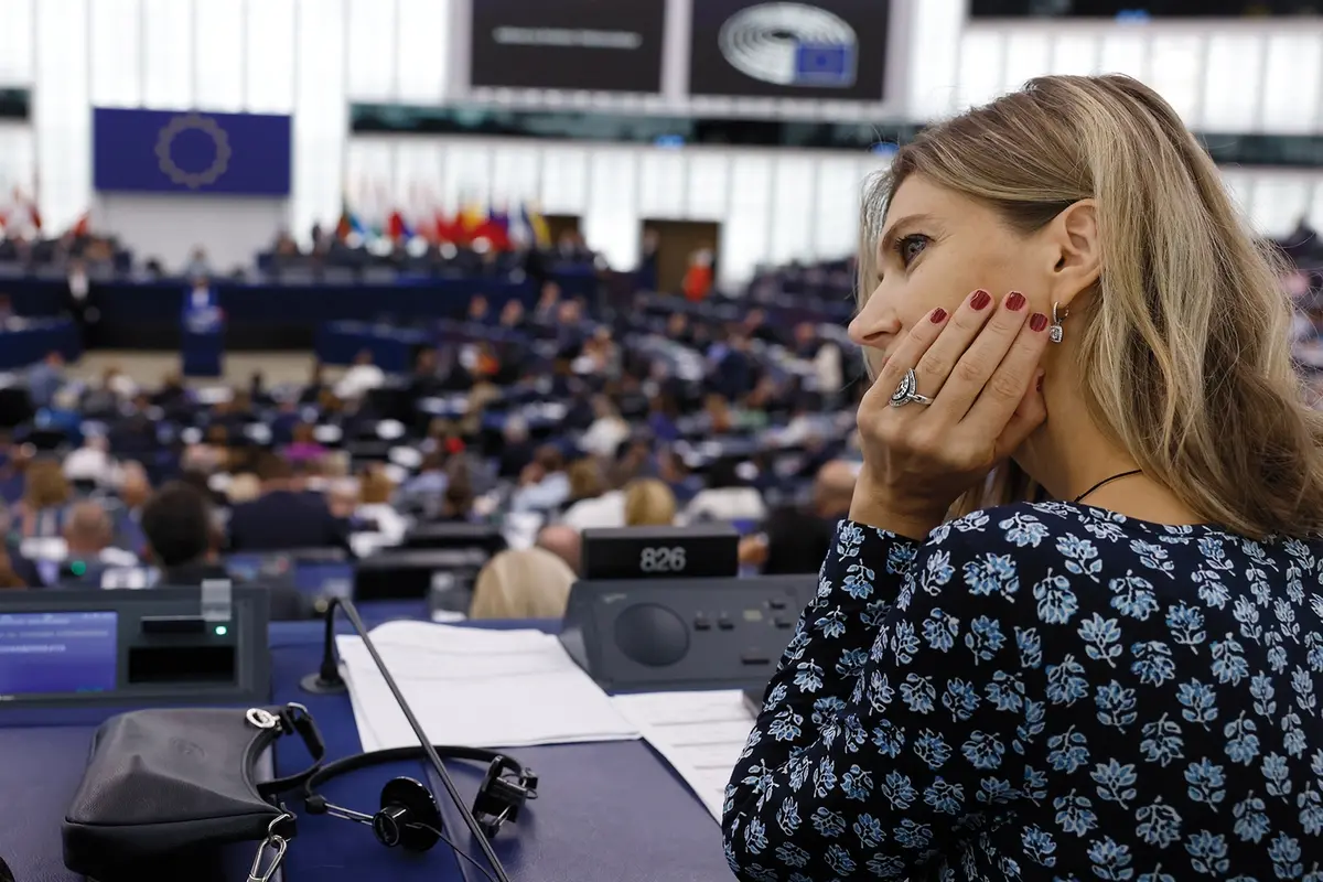 La parlamentare europea Eva Kaili , LaPresse
