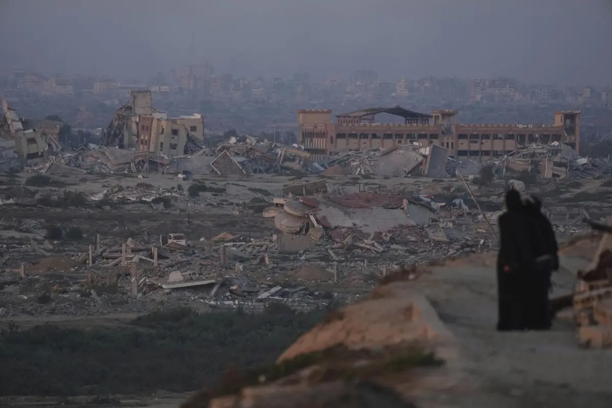 Gaza City rasa al suolo dall\\'esercito israeliano , APN