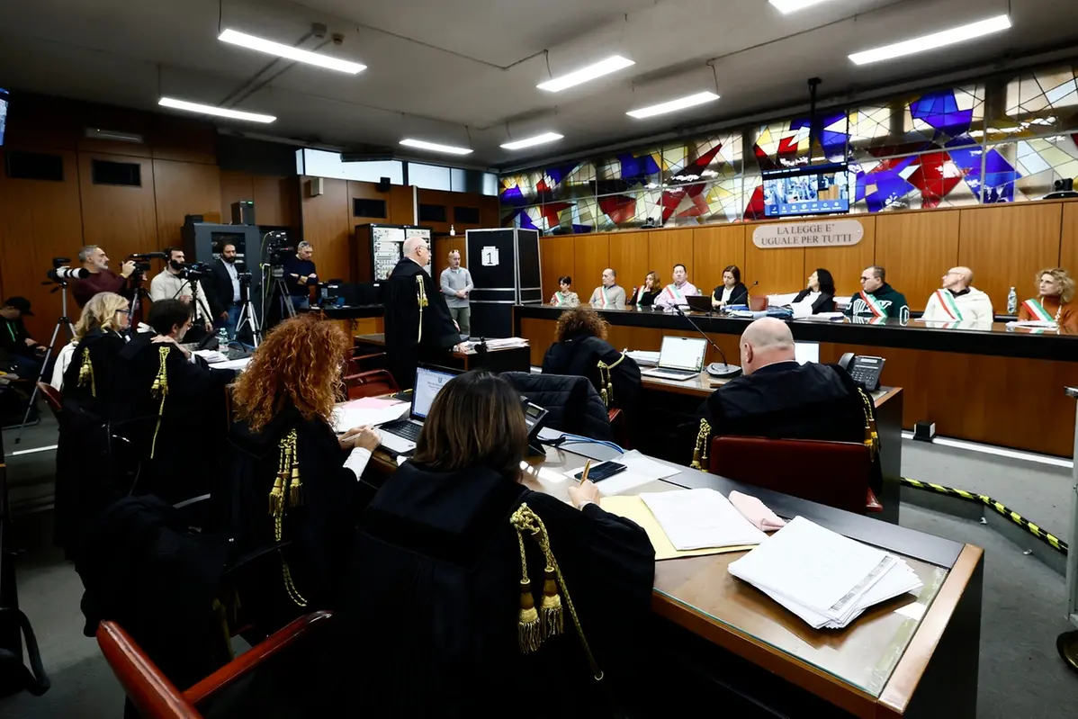 Tribunale di Piazzale Clodio processo Regeni il teste Delta in aula protetto da un paravento , LAPRESSE