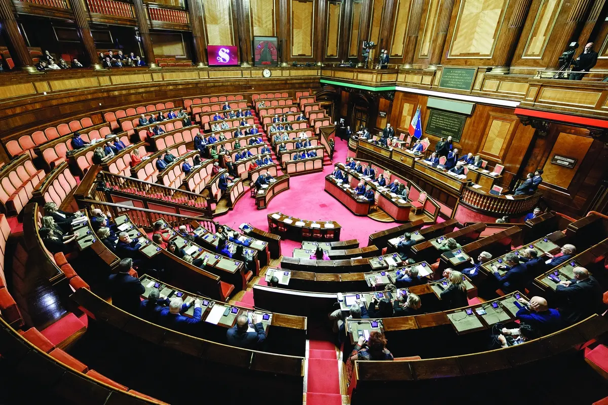 L\\u2019 aula del Senato , LAPRESSE