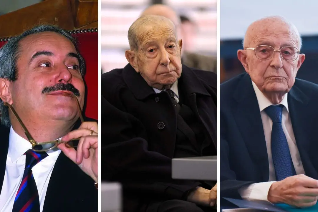 Nella foto Falcone, Vassalli e Cassese