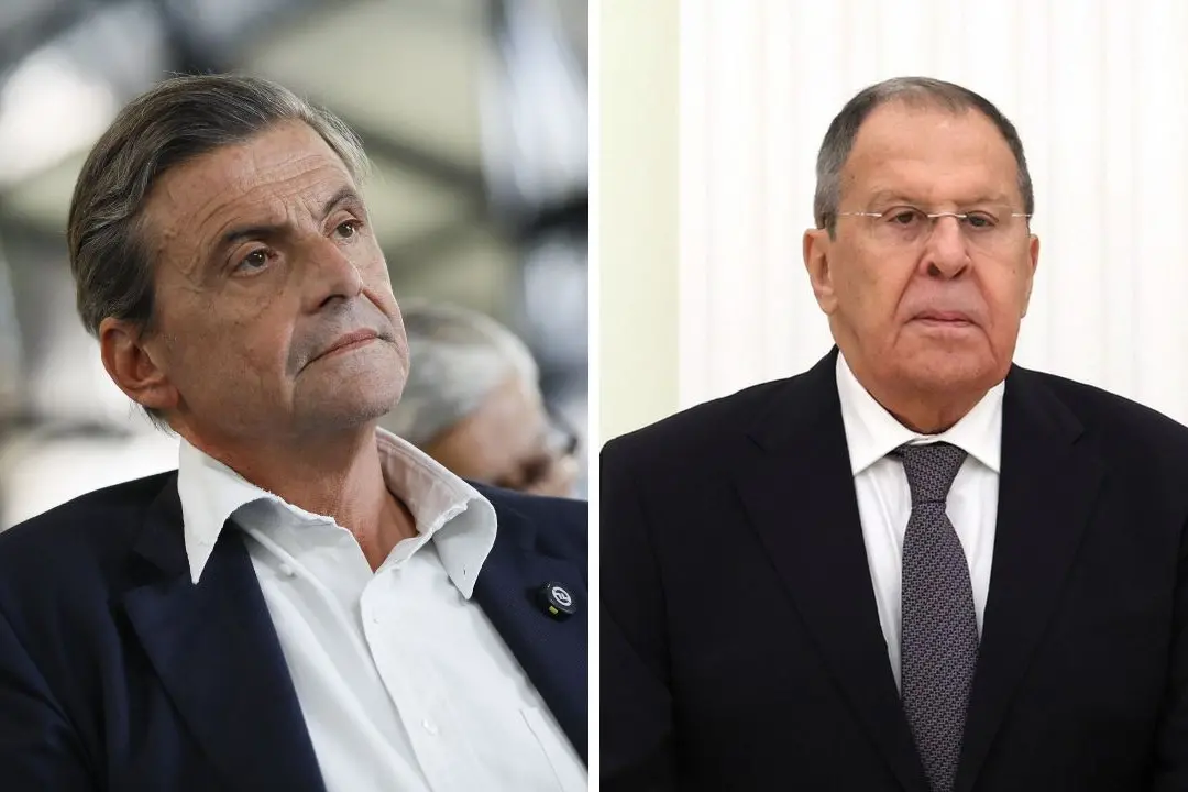 Calenda, leader di Azione, e Lavrov, ministro degli Esteri russo