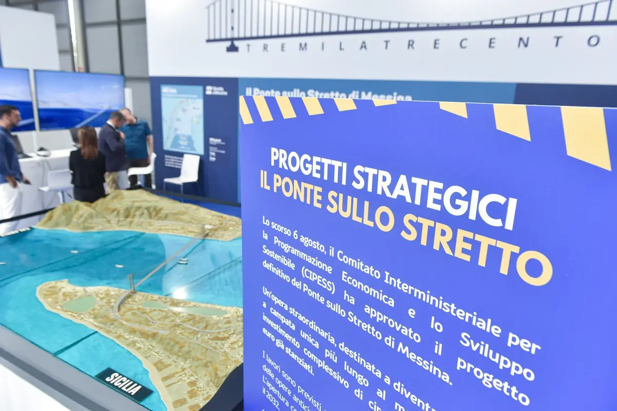 CASO PONTE SULLO STRETTO DI MESSINA , IMAGOECONOMICA