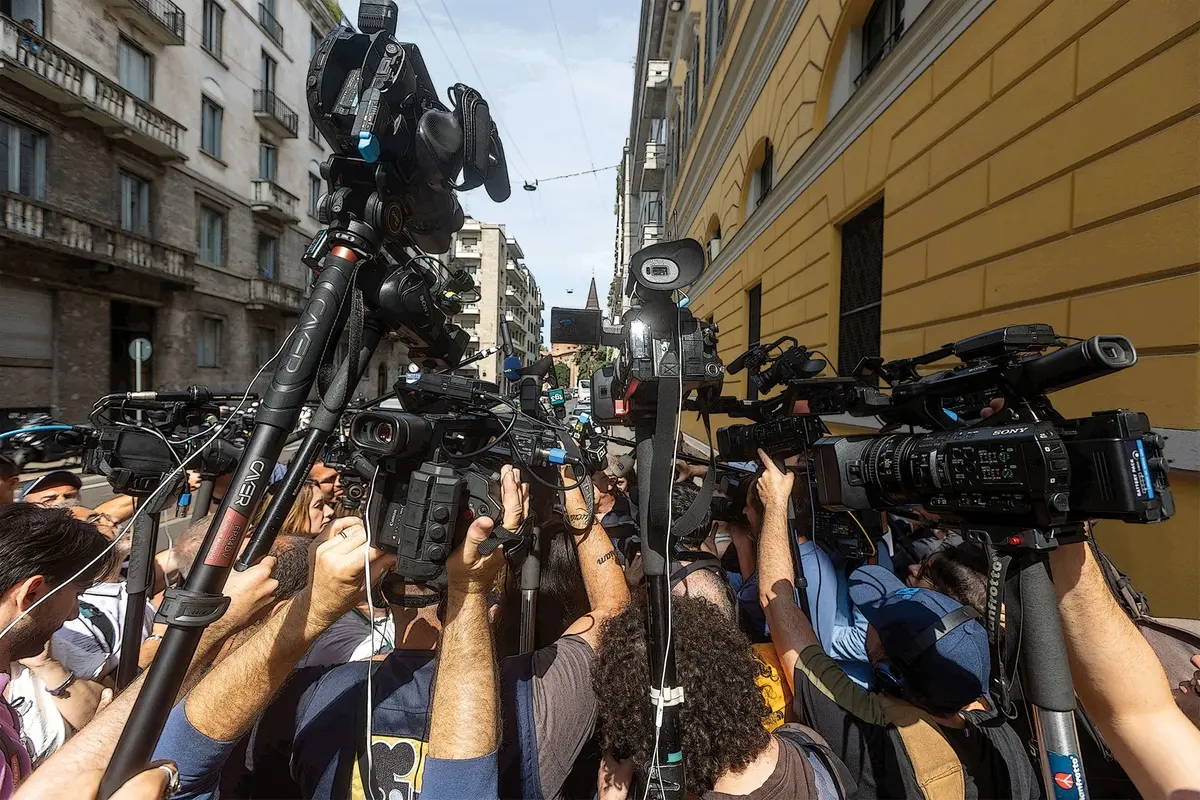 Incidente Probatorio in Questura per il caso dell\\u2019omicidio di Chiara Poggi Garlasco , LAPRESSE