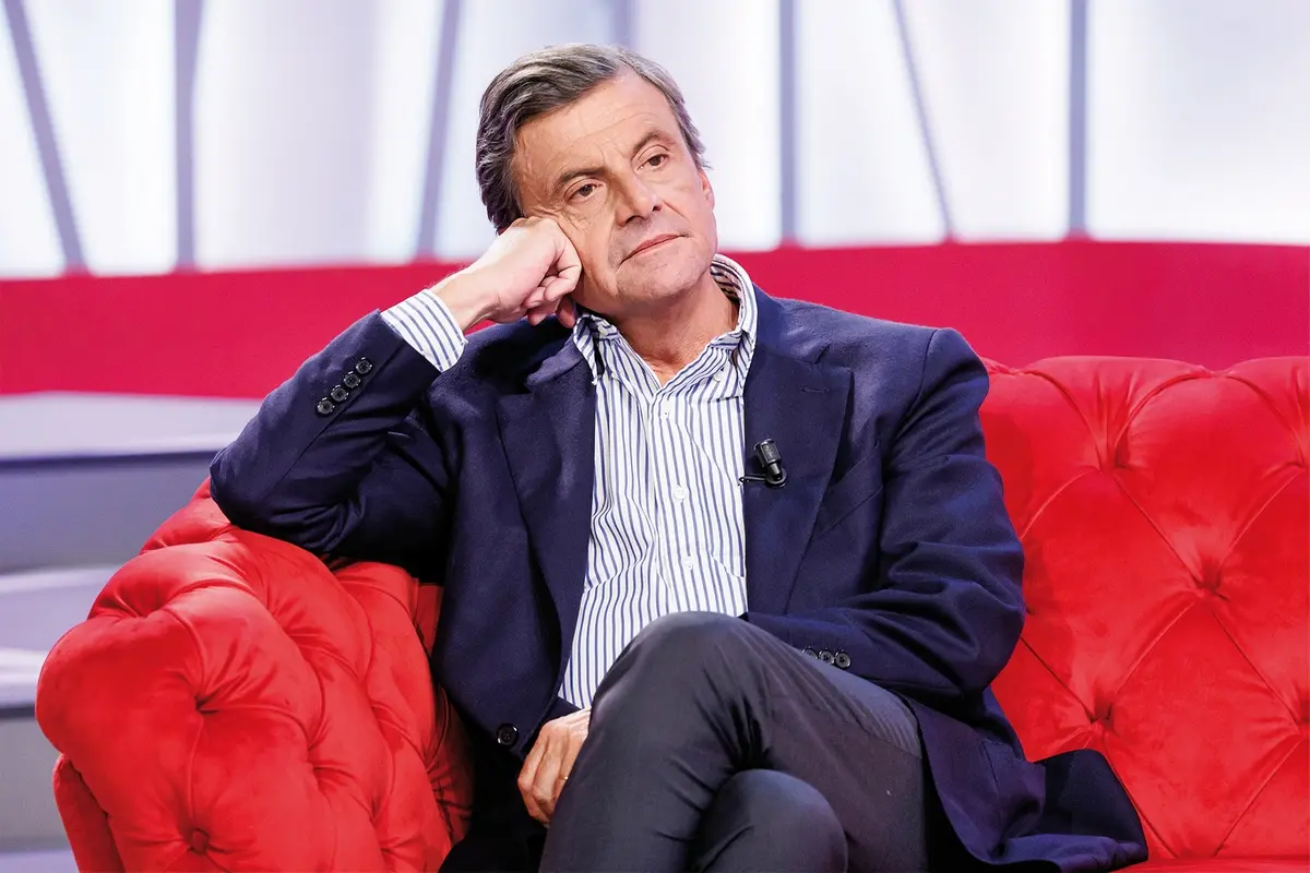 Il segretario di Azione Carlo Calenda negli studi di La7 durante la trasmissione Tagad\\u00E0, Roma, Luned\\u00EC 8 Settembre 2025 (Foto Roberto Monaldo / LaPresse) Secretary of Azione party Carlo Calenda during Tagad\\u00E0 tv program, Rome, Monday, September 8, 2025 (Photo by Roberto Monaldo / LaPresse) , LAPRESSE