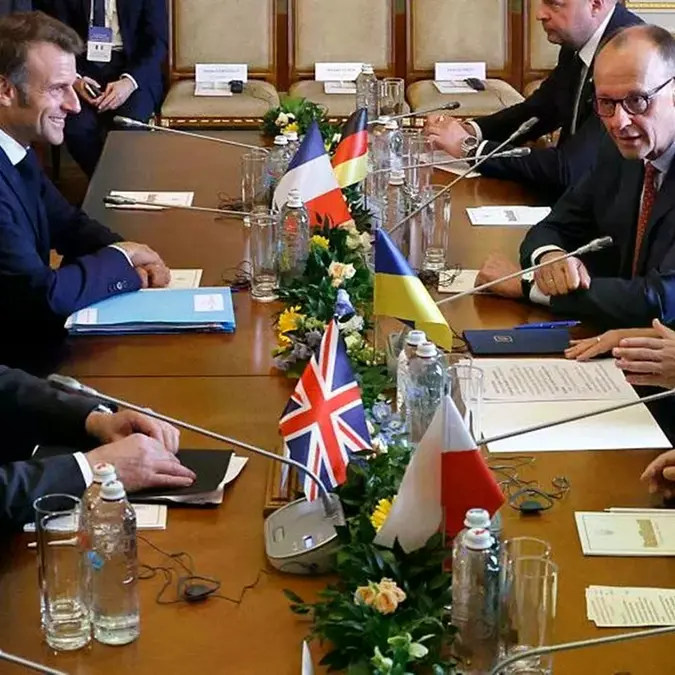 Macron, Starmer, Merz e Tusk a Kiev, Meloni si collega da remoto