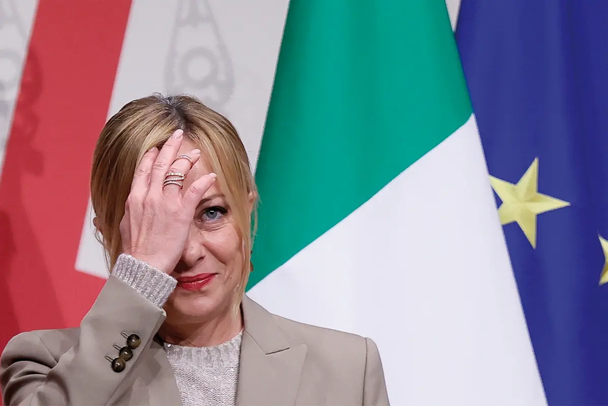 La Presidente del Consiglio Giorgia Meloni al Global Summit World Travel and Tourism Council, incontro internazionale sul turismo \\u2014 Italia \\u2014Luned\\u00EC 29 Settembre 2025 - Politica - (foto di Cecilia Fabiano/LaPresse) The Prime Minister Giorgia Meloni at the Global Summit World Travel and Tourism Council\\u2014Italy \\u2014 Monday , September 29 , 2025 - Politics - (photo by Cecilia Fabiano/LaPresse) , LAPRESSE