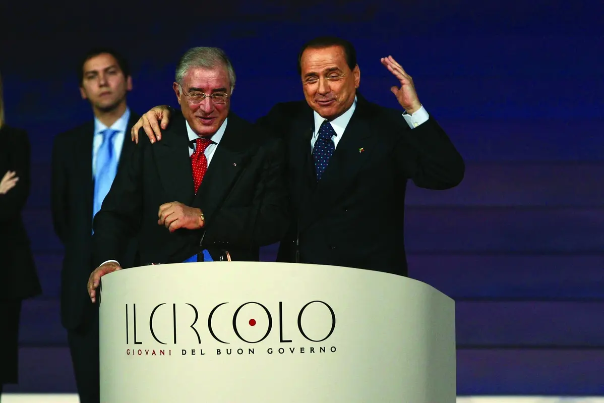 MARCELLO DELL\\'UTRI SILVIO BERLUSCONI , IMAGOECONOMICA