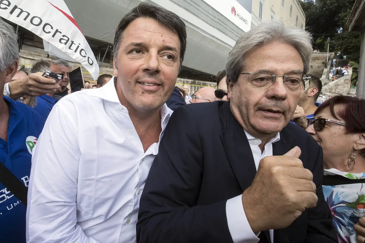 RENZI E GENTILONI , IMAGOECONOMICA