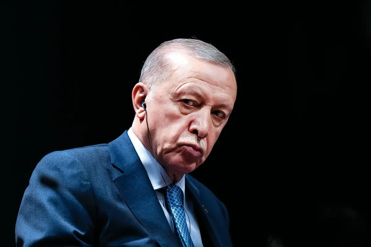 Il presidente della Turchia, Erdogan , AP