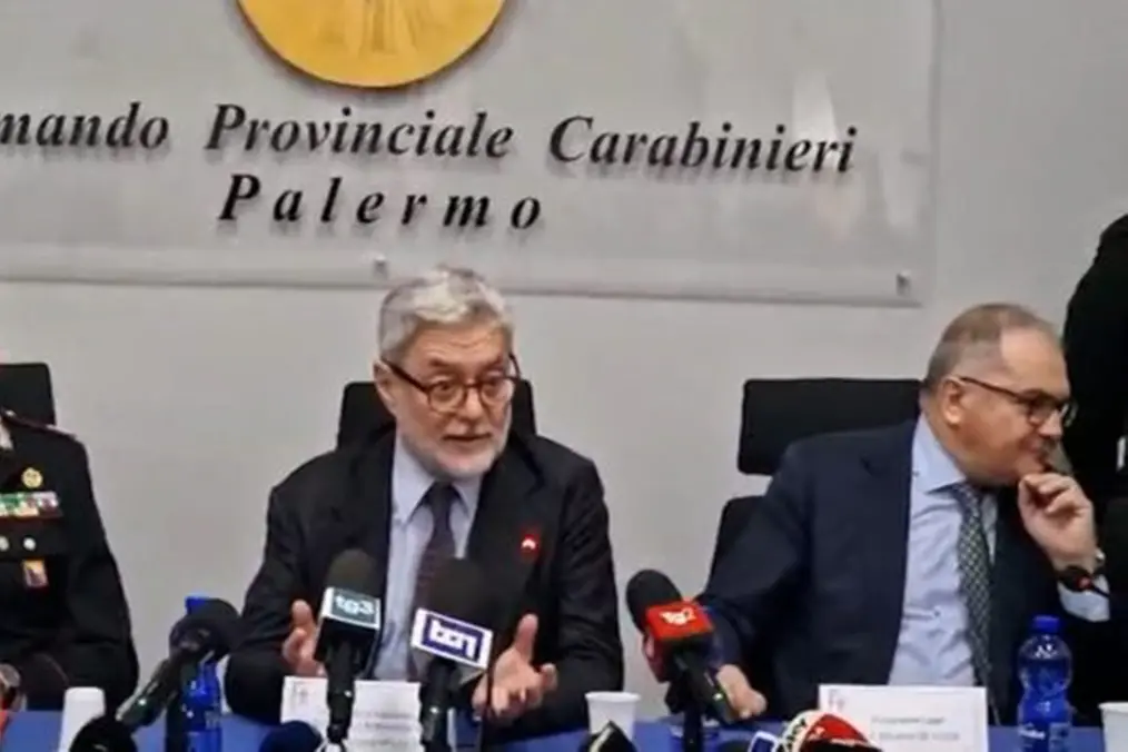 Nella foto il procuratore antimafia Giovanni Melillo e il procuratore capo di Palermo Maurizio De Lucia