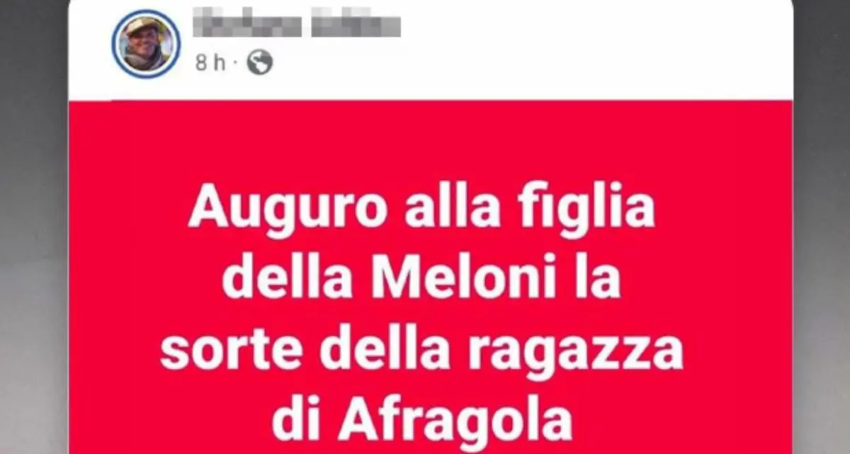 Sospeso il docente che aveva augurato la morte alla figlia di Meloni: parte il procedimento disciplinare