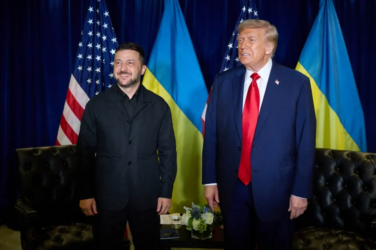 VOLODYMYR ZELENSKY PRESIDENTE DELL\\'UCRAINA, DONALD TRUMP PRESIDENTE USA , IMAGOECONOMICA