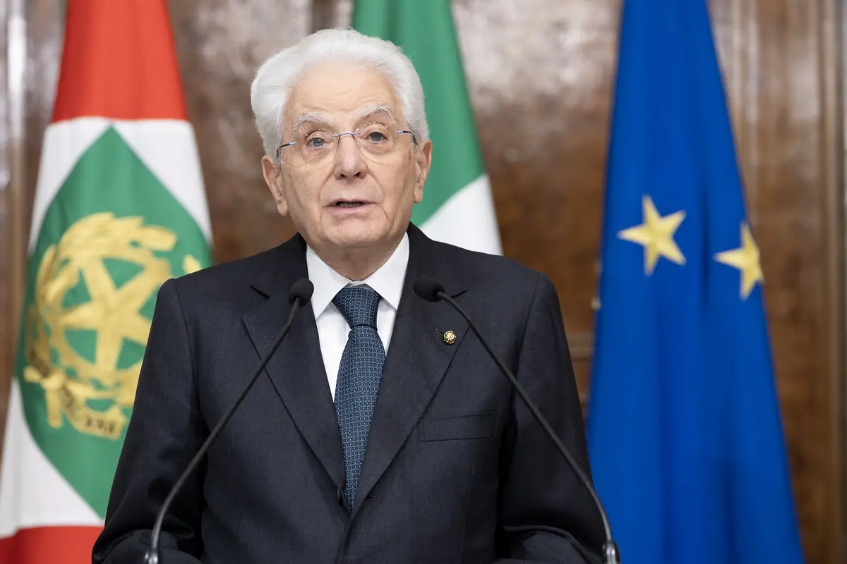 IL PRESIDENTE DELLA REPUBBLICA SERGIO MATTARELLA , IMAGOECONOMICA