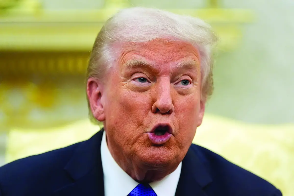 President Donald Trump meets with NATO Secretary General Mark Rutte in the Oval Office of the White House, Wednesday, Oct. 22, 2025, in Washington. (AP Photo/Alex Brandon) , APN