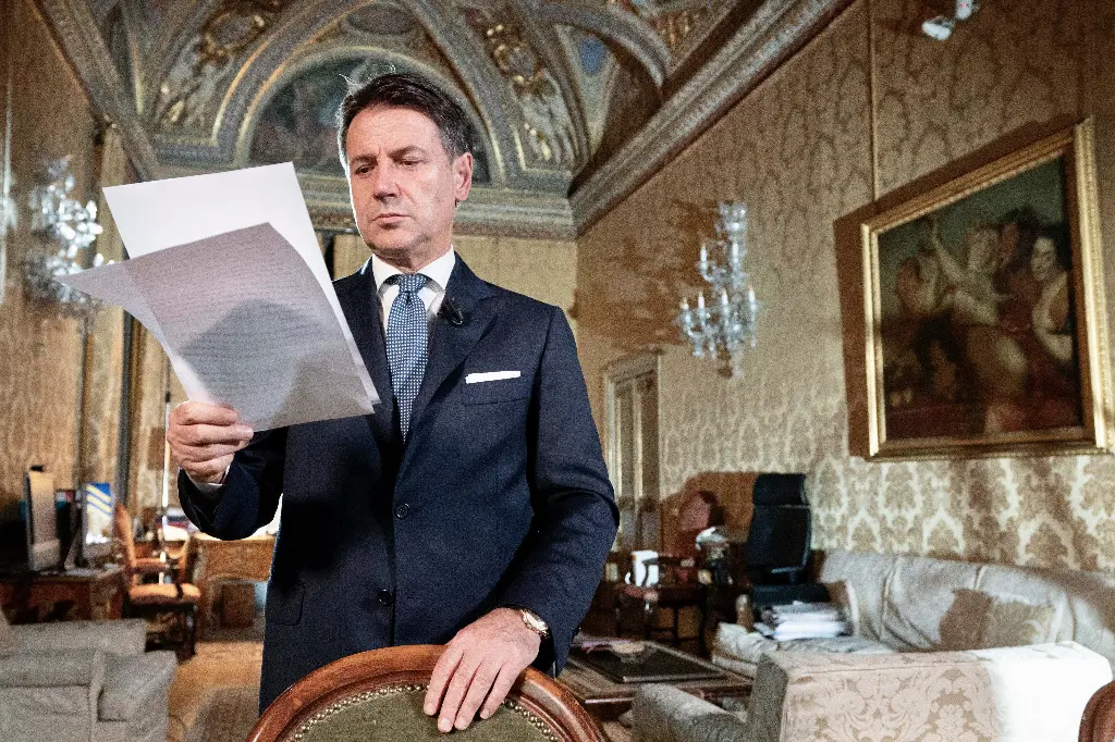 Giuseppe Conte, foto Lapresse