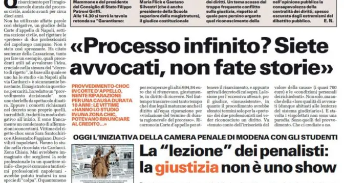 La sottile, irricevibile ironia sugli avvocati che spiega la scelta di riconoscerne il ruolo