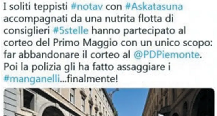 E il piddino esultò: «La polizia ha manganellato i no- Tav... Era ora!»