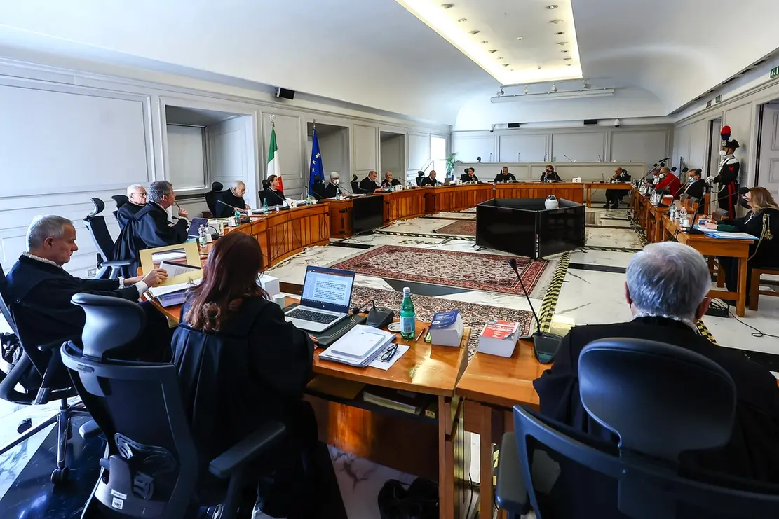 Una seduta pubblica della Corte Costituzionale