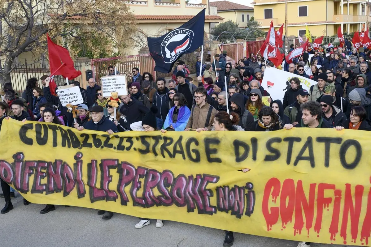 Manifestazione in ricordod delle vittime della strage di Cutro