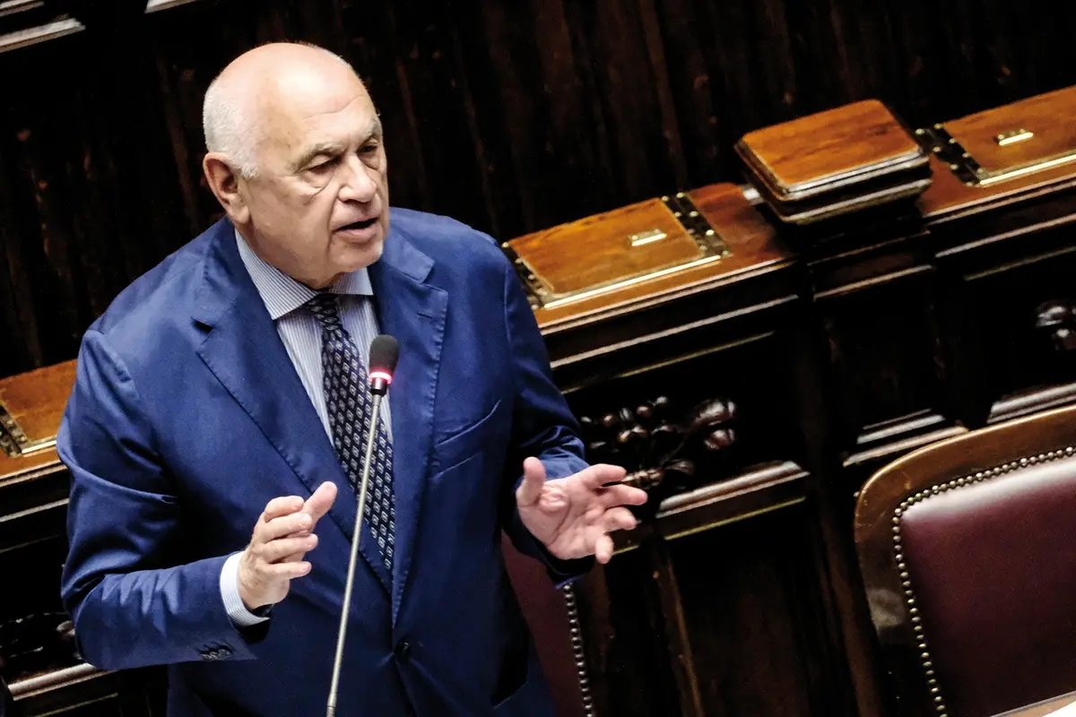 il Ministro della Giustizia Carlo Nordio durante lo svolgimento del question time alla Camera dei Deputati a Roma, Mercoled\\u00EC , 15 Maggio 2024 (foto Mauro Scrobogna / LaPresse) The the Minister of Justice Carlo Nordio in occasion of the question time in the Chamber of Deputies in Rome, Wednesday, May 15 2024. (Photo by Mauro Scrobogna / LaPresse) , LaPresse