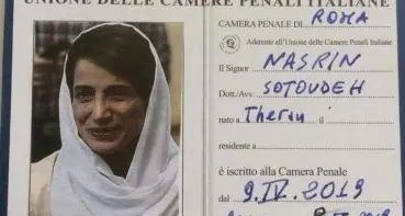 Nasrin socia onoraria della Camera penale di Roma