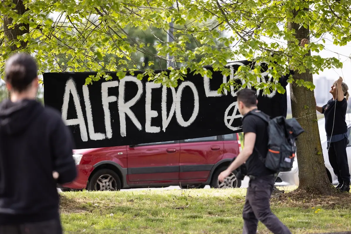 Manifestazione per Alfredo Cospito , LAPRESSE