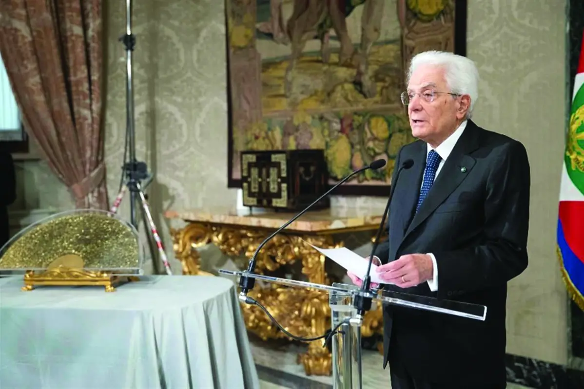 IL PRESIDENTE DELLA REPUBBLICA SERGIO MATTARELLA , IMAGOECONOMICA