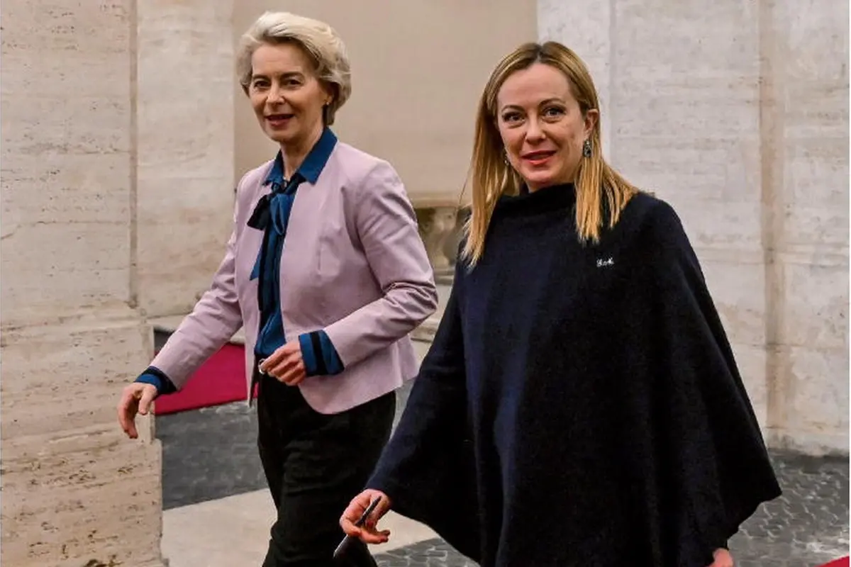 Ursula von der Leyen e Giorgia Meloni