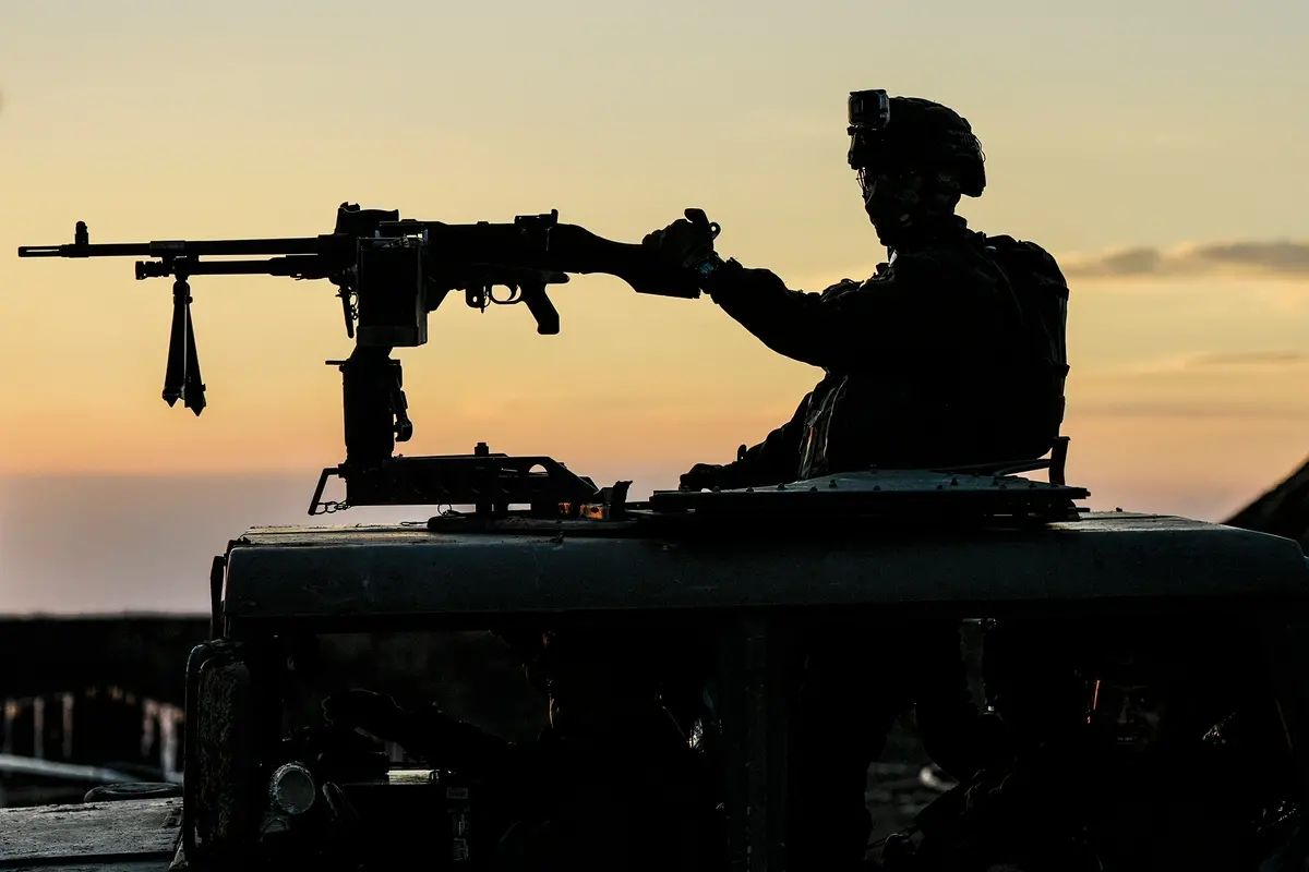 An Israeli soldier takes up position on the border with the Gaza Strip in southern Israel, Monday, Jan. 29, 2024. (AP Photo/Tsafrir Abayov) , APN