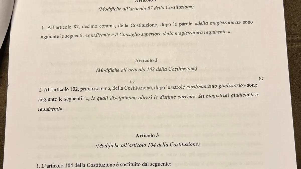 Riforma Nordio, ecco il testo originale in anteprima