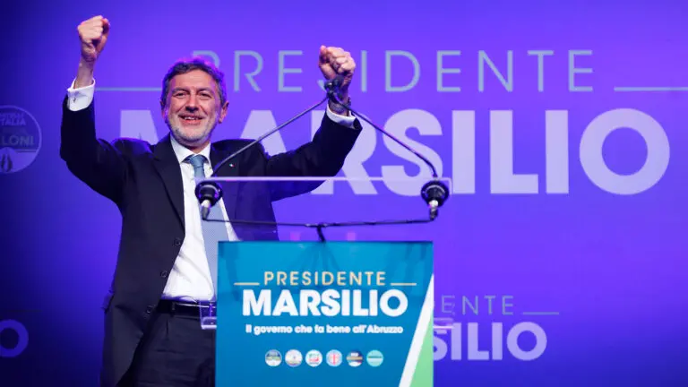 Il centrodestra si riconferma in Abruzzo. Marsilio ancora presidente. Fratelli d’Italia è il primo partito