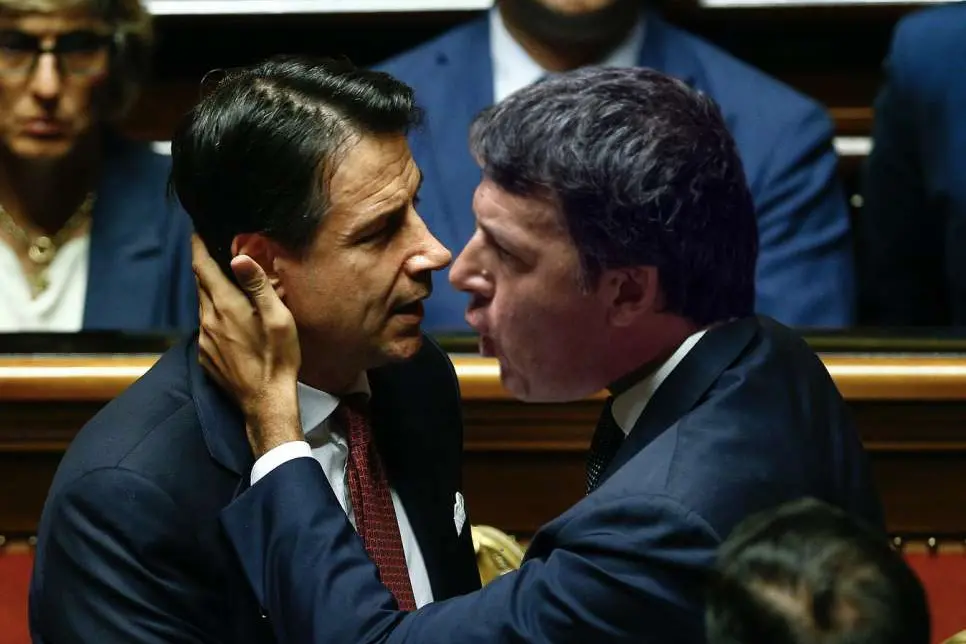 Giuseppe Conte e Matteo Renzi