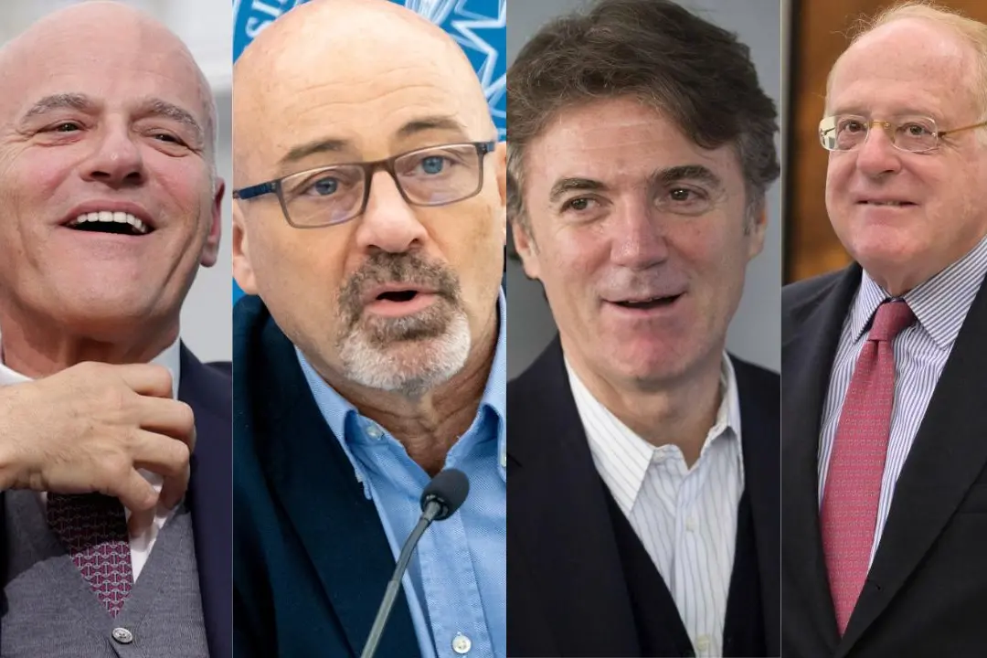 Da sinistra verso destra: Descalzi, Cingolani, Cattaneo e Scaroni