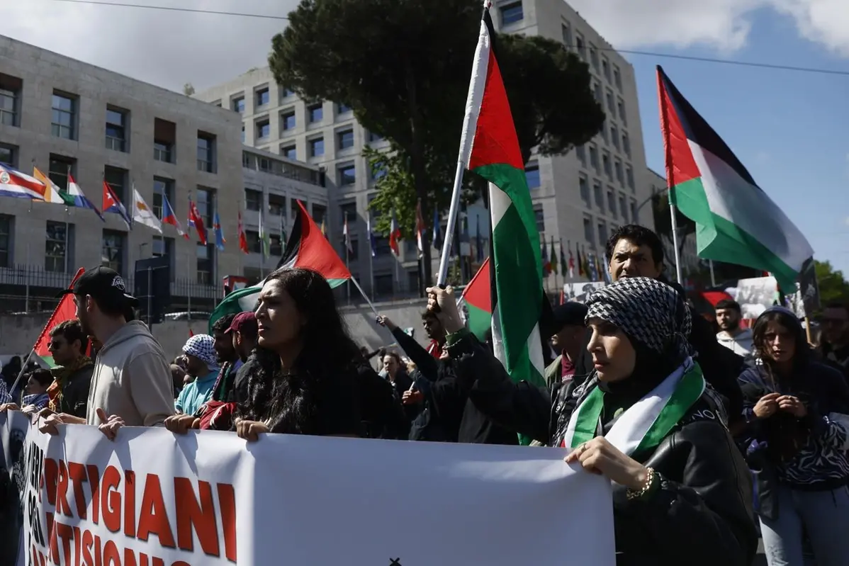Un corteo pro Palestina