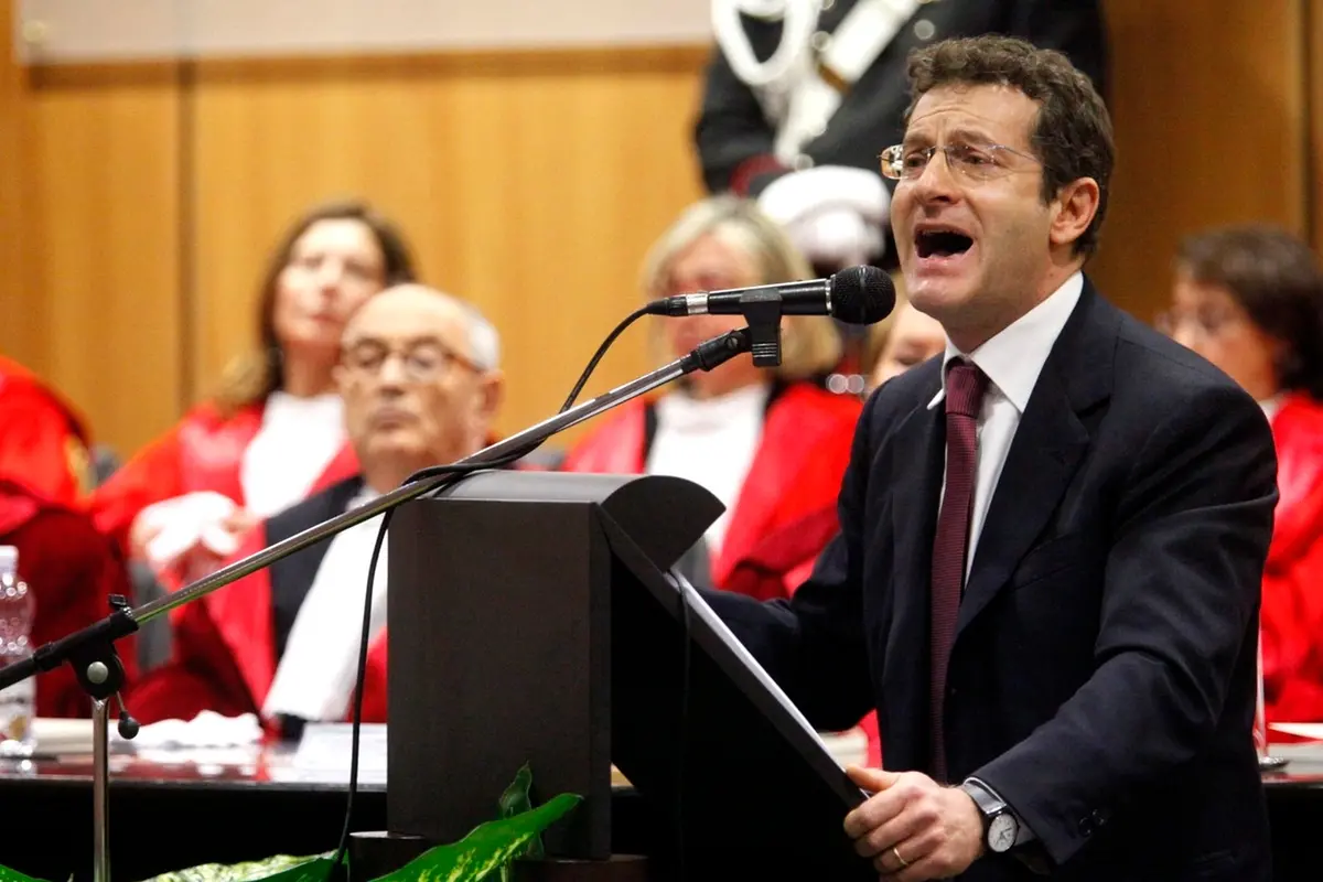 Foto Mauro Scrobogna / LaPresse 29-01-2011 Roma Politica Corte appello - inaugurazione anno giudiziario 2011 Nella foto: Marco Mancinetti ANM Foto Mauro Scrobogna / LaPresse 29-01-2011 Rome Politics Court of Appeals - inauguration of the judicial year 2011 In the picture: Marco Mancinetti ANM , lapresse