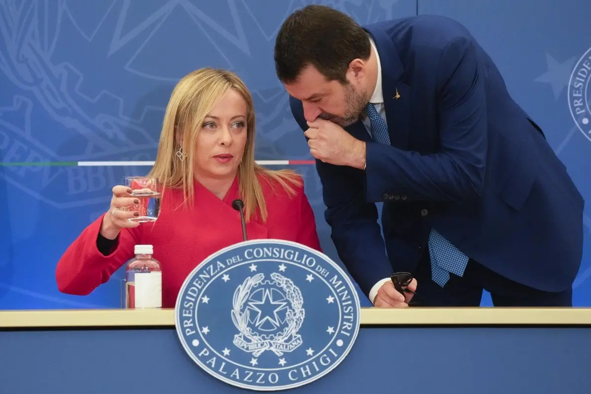 Giorgia Meloni e Matteo Salvini