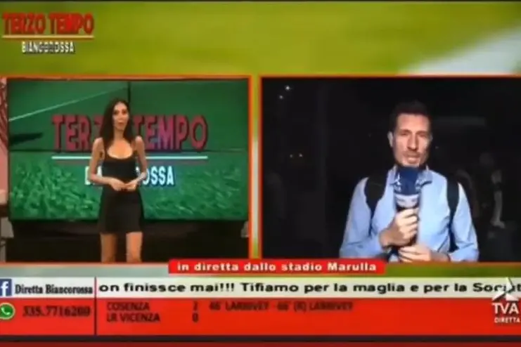 frase choc giornalista veneta tifoso cosenza