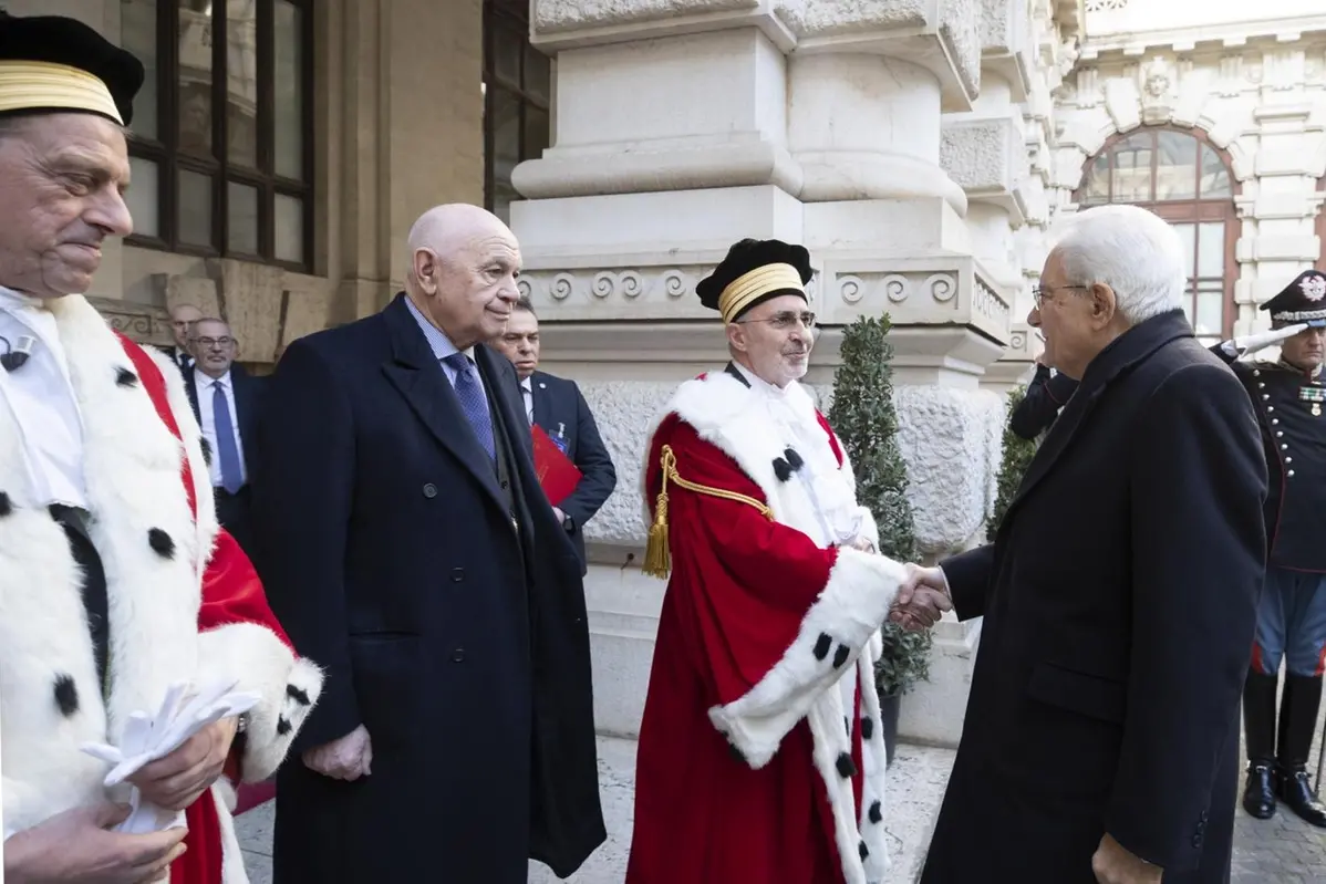 Il presidente della Repubblica Sergio Mattarella all\\'inaugurazione dell\\'anno giudiziario in Cassazione