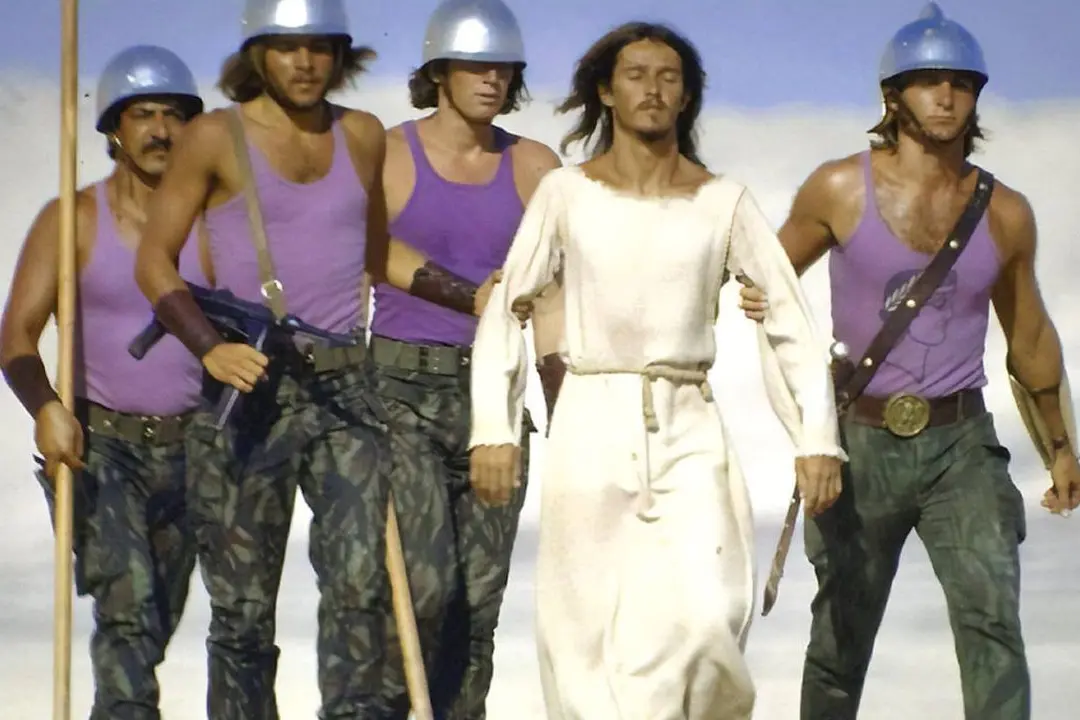 Un\\'immagine di Jesus Christ Superstar, film del 1973 dove Ges\\u00F9 \\u00E8 interpretato da Ted Neeley