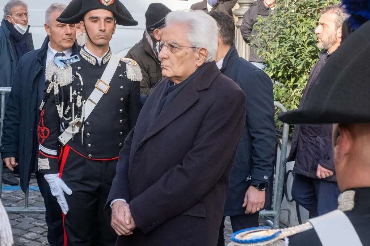 Il presidente della Repubblica Sergio Mattarella