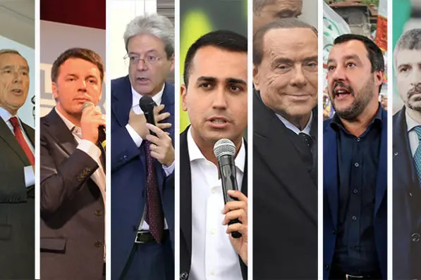 I leader dei partiti che si sono sfidati il 4 marzo