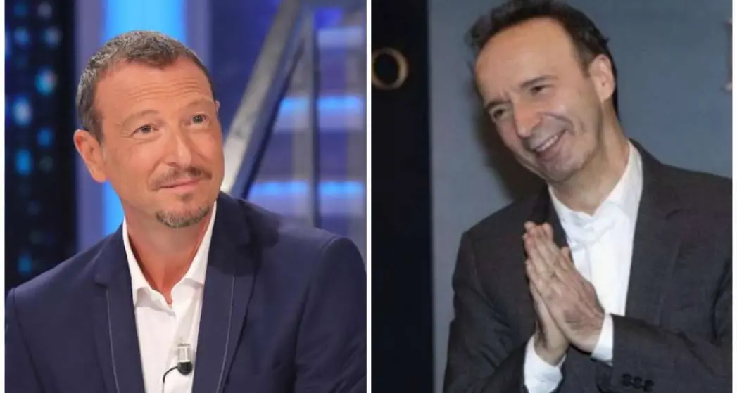 Polemica sugli stipendi di Sanremo: mezzo milione per Amadeus, 300mila euro per Benigni