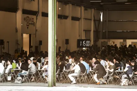 Una fase della concorso per giornalisti Rai celebrato nel 2015: parteciparono in 3.000