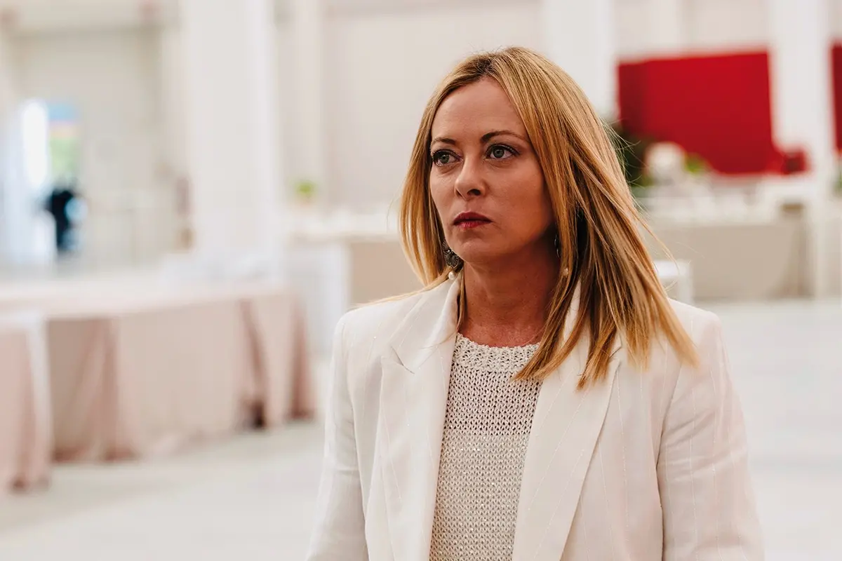 GIORGIA MELONI PRESIDENTE DEL CONSIGLIO , IMAGOECONOMICA