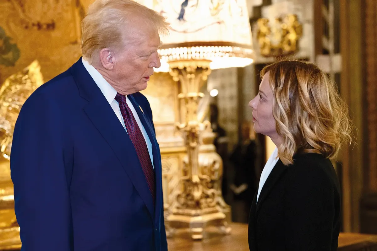 Foto Filippo Attili/Palazzo Chigi/LaPresse 5 Gennaio 2025 Politica Il Presidente del Consiglio Giorgia Meloni in visita da Donal Trump a Mar a Lago (Fl) DISTRIBUTION FREE OF CHARGE - NOT FOR SALE - Obbligatorio citare la fonte LaPresse/Palazzo Chigi/Filippo Attili , UFFICIO STAMPA