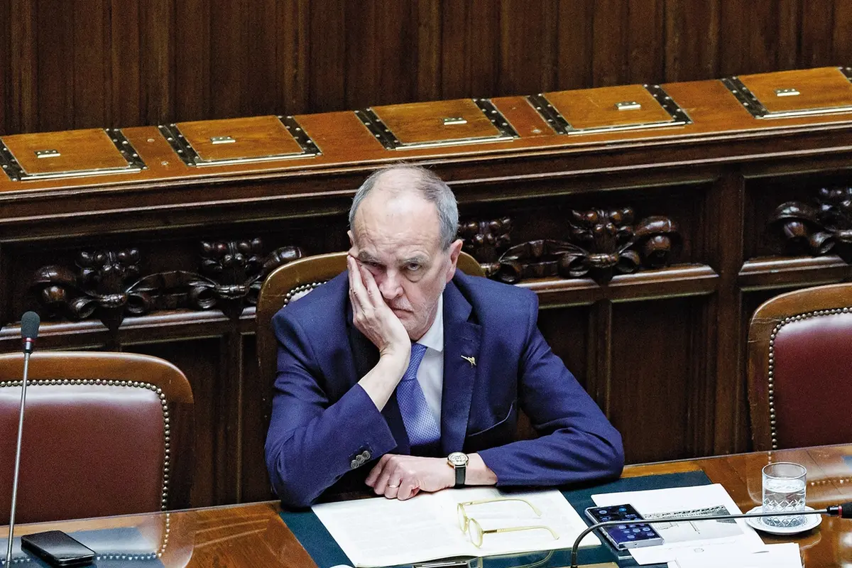 Il ministro per gli Affari regionali Roberto Calderoli durante il Question time alla Camera dei deputati a Roma, Mercoled\\u00EC, 10 Luglio 2024 (Foto Roberto Monaldo / LaPresse) Minister for Regional affairs Roberto Calderoli during Question time in the Chamber of deputies in Rome, Wednesday, July 10, 2024 (Photo by Roberto Monaldo / LaPresse) , LAPRESSE